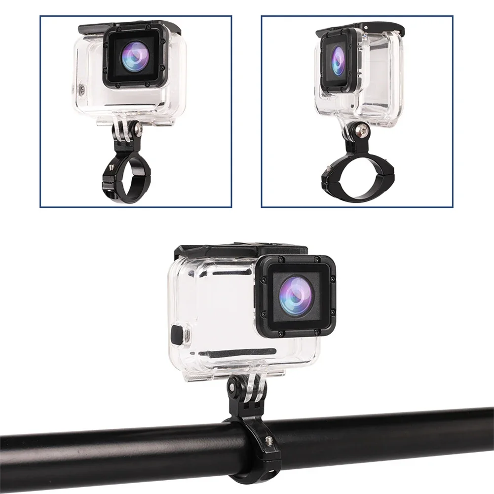 1PC O-Type Action Camera Bike Tube Stand 31.8MM Aluminum Alloy Bike Clip For GoPro Hero3/4/5