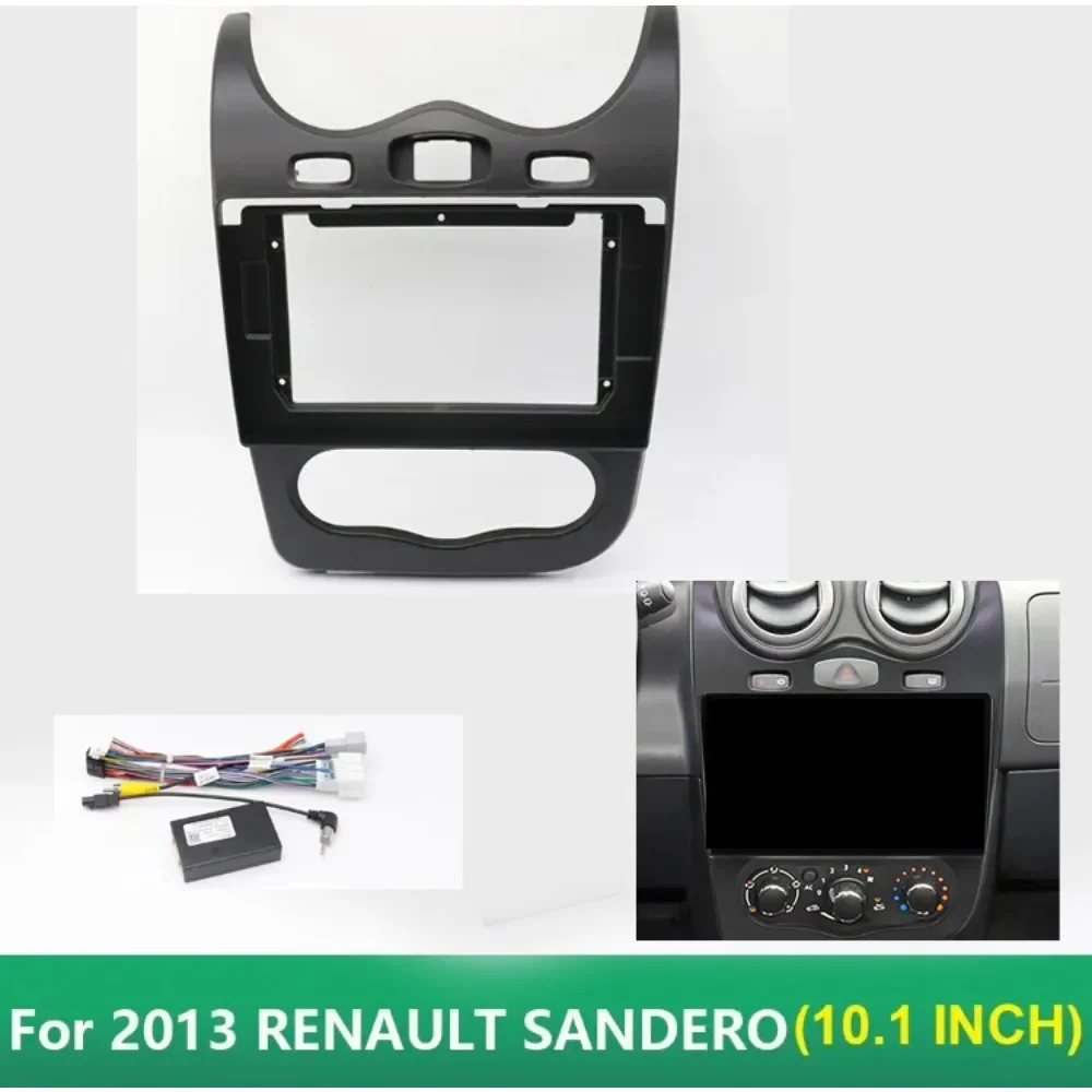 

Автомобильная магнитола для 2013 RENAULT SANDERO (10,1 дюйма), облицовка, Android, GPS, MP5, стереоплеер, 2 Din, установка панели приборной панели