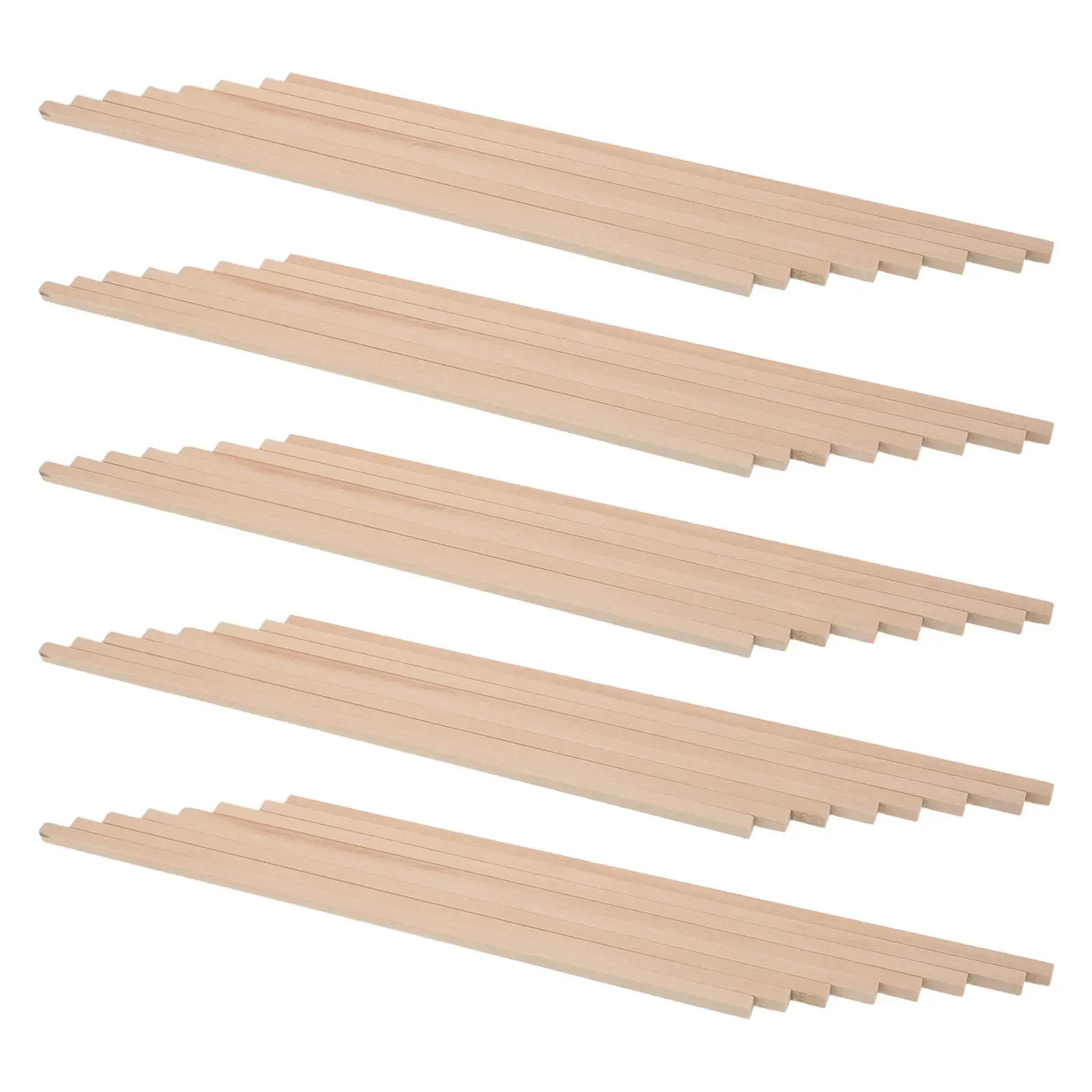 

50Pcs Square Linden Wood Dowel Rods 12''x0.24'' Unfinished Hardwood Sticks for Crafting Modeling Wood Trim DIY Art and
