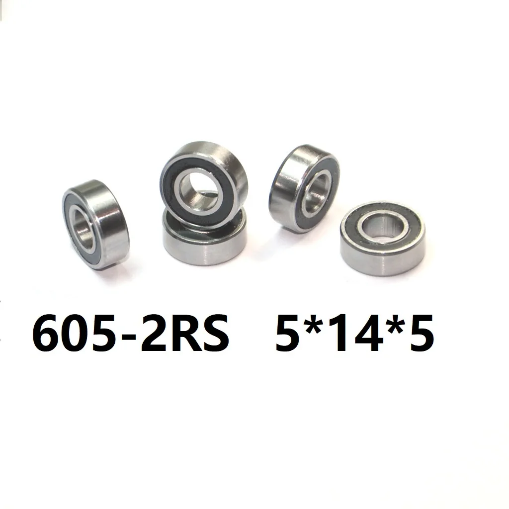 1-10pcs 604 605 606 607 608 609 -2RS 2rs Rs 8 x 22 x 7 Rubber Sealed Deep Groove Ball Bearing Miniature Bearing for Scooters 3D