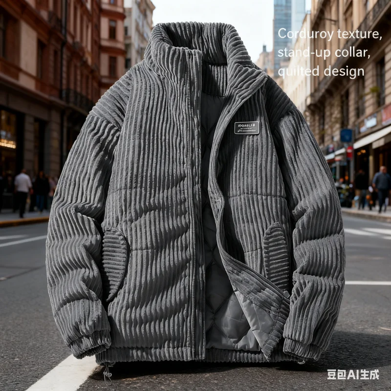 Утолщенная пуховая куртка на х – обзор и цена Corduroy Jacket Men