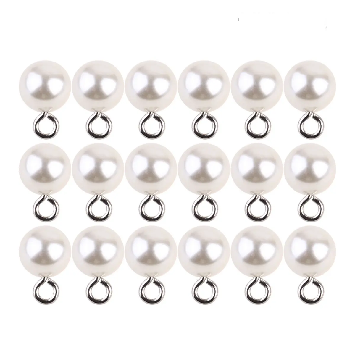 

100Pcs Simulated Pearl Pendant White 0.8x0.8cm Hole Design DIY Jewelry Component for Necklace Earring Pendant Crafting Supply