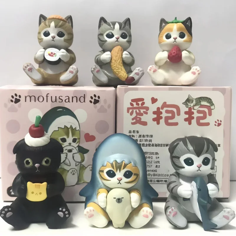 

Горячая распродажа: Серия коллекционных фигурок Mofusand Fuzzy Puffy Cat Blind Box — милые ангелочки, сюрприз-подарок для любителей кошек