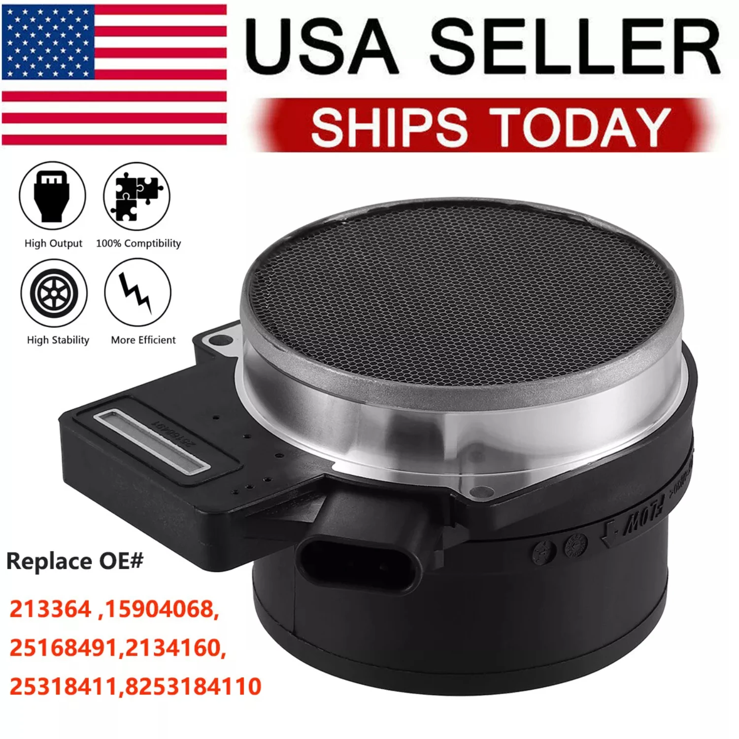 

Mass Air Flow Sensor Meter MAF For Chevy Silverado Sierra 25318411