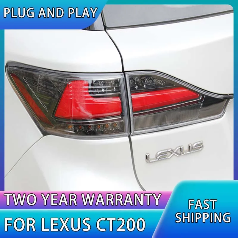 Car Lights for Lexus CT200h LED Tail Light 2011-2016 CT200h Rear Stop Lamp Brake Signal DRL Reverse Automotive Accessories