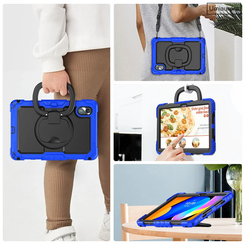 For Lenovo Idea Tab 11 inch TB336FU/ZU M11 TB330FU Xiaoxin Pad 11" 2025 TB335FC Shockproof Rugged Tablet Case Stand Strap Funda