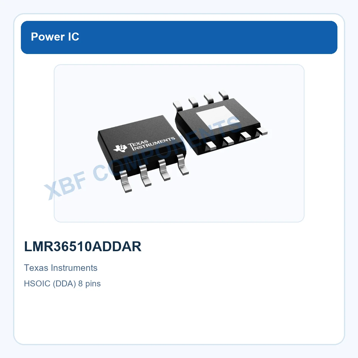 LMR36510ADDAR Texas Instruments Buck Converter 4.2-V 65-V 1-A HSOIC (DDA) 8 pins
