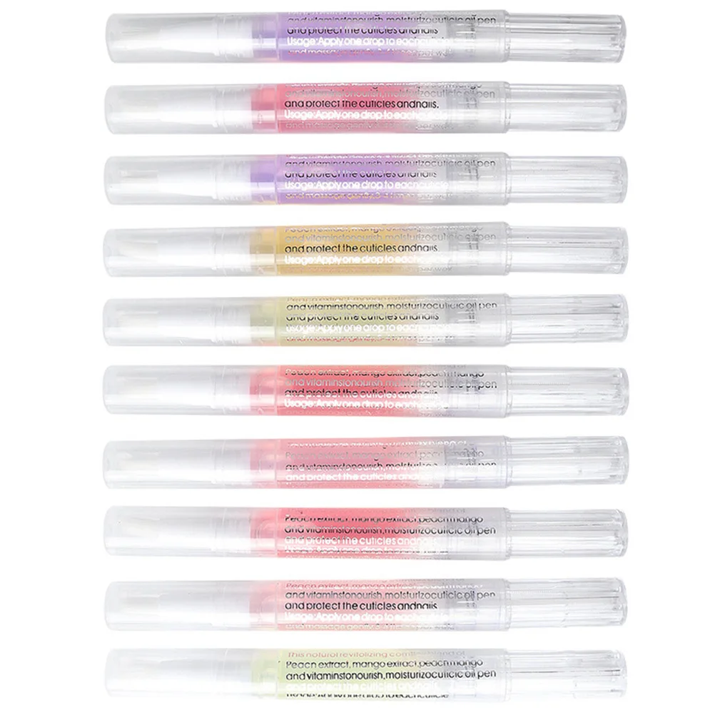 10 قطع من قلم تلميع تغذية الأظافر بالزيت العطري لإصلاح البشرة وأقلام زيت الأظافر المنزلية #2
