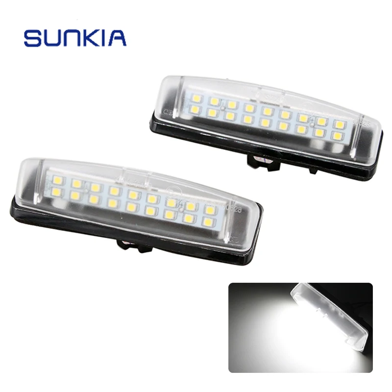 Car LED License Plate Number Light For Toyota Camry/Aurion Avensis Echo For Mitsubishi Colt Plus Grandis