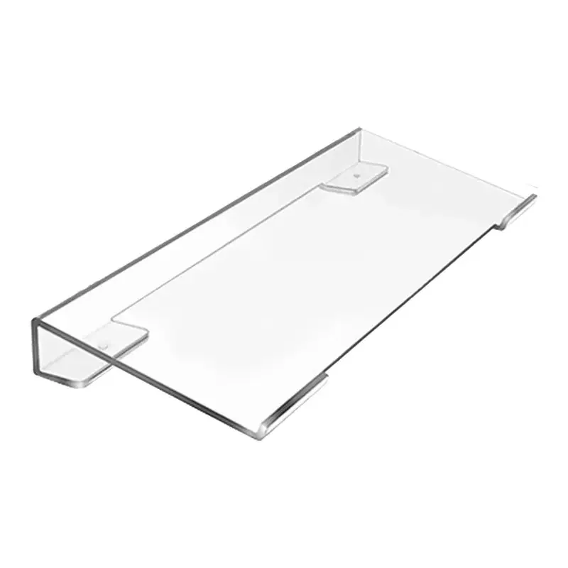 Tilted Computer Keyboard Stand Clear Easy Ergonomic Typing Acrylic Keyboard Riser Tilt Desk Keyboard Lifter for Desk Home