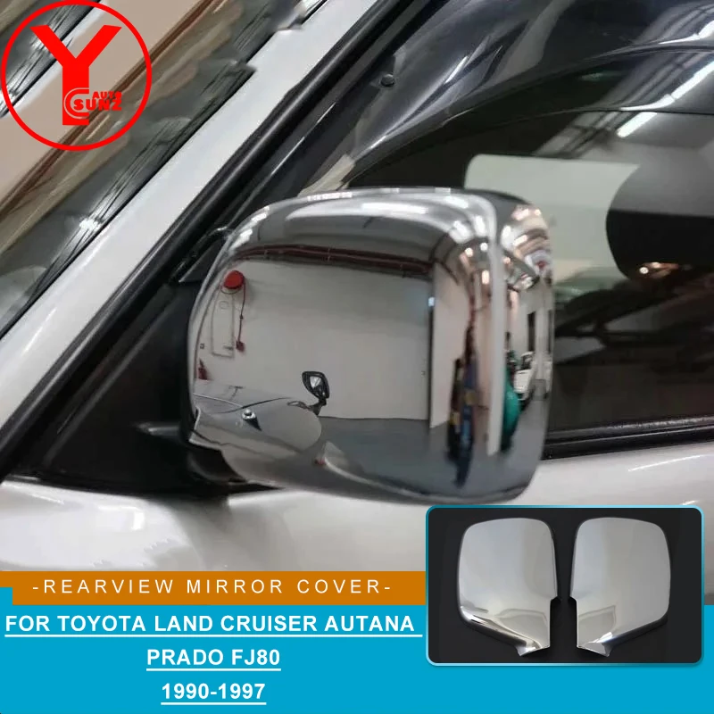 

Хромированная крышка бокового зеркала заднего вида для Toyota Land Cruiser Autana Prado FJ80 1990 1991 1992 1993 1994 1995 1996 1997 YCSUNZ