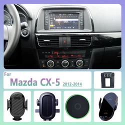 For Mazda CX-5 CX5 2012 2013 2014 Car Phone Holder Wireless Charging Magnetic Phone Holder Car Magsafe Support Accessories
