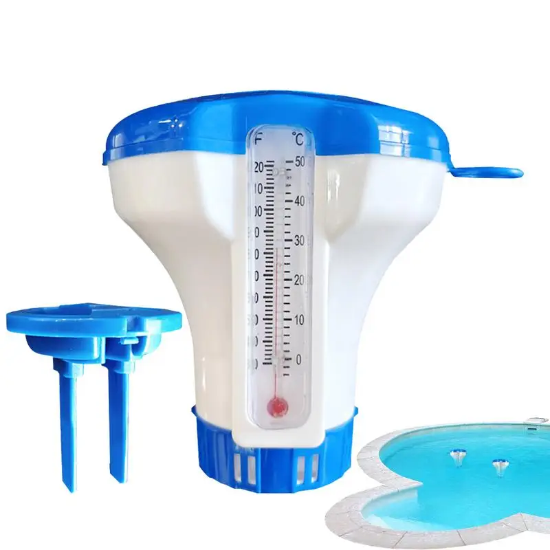 Pool Chlorine Floater Sturdy Pool Floater Safe 5 Inch Floating Chlorine Dispenser For Swimming Pool Chlorine