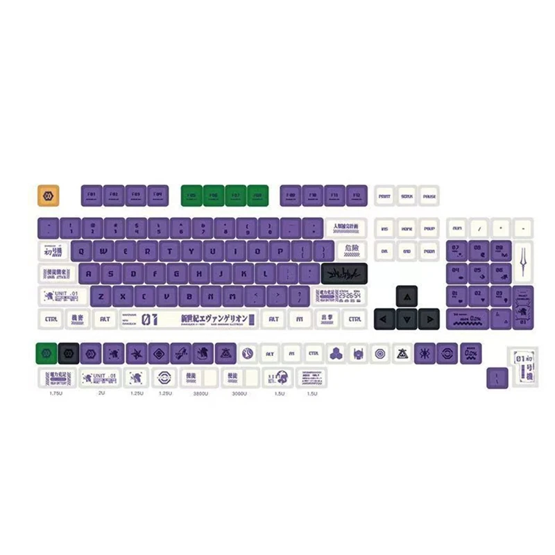 

134 Keys Keycaps Hot Sublimation PBT Key Cap Fit Laptop PC Game Office Mechanical Keyboard Keycaps-A09I