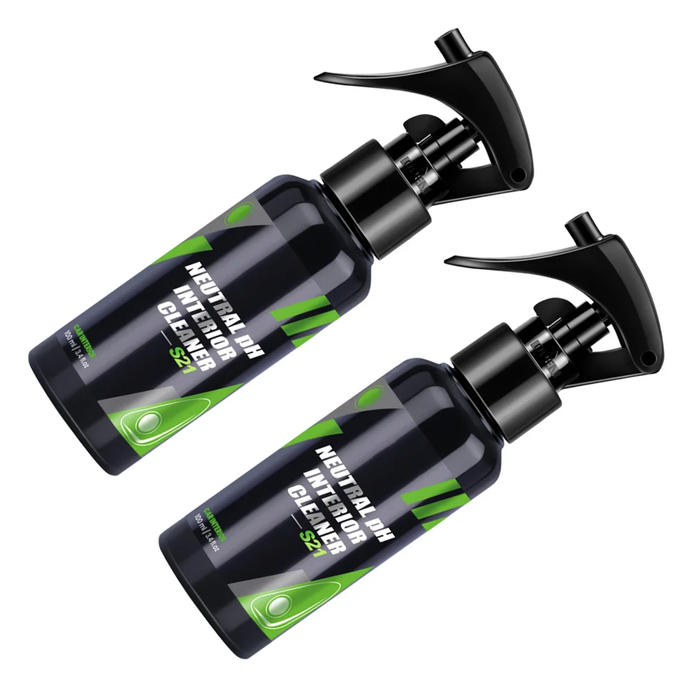 

2Pcs Car Plastic Restorer Renew Agent Quick Effective Odor Free Long Lasting Maintenance Kit Car Restorer