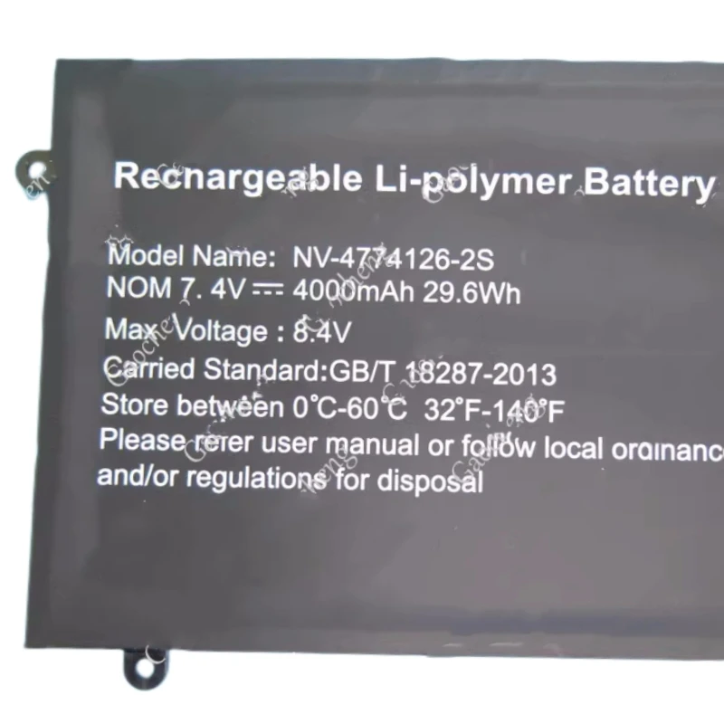 NV-4774126-2S Battery For Mediacom Smartbook 141 PC208 Anatel PC209 ML-HK01 Hyundai Hybook E466113 HT14CCIC44EGH HT14CCIC44EGP