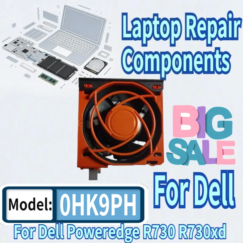 For Dell Poweredge R730 R730xd 12V Server CPU Cooling Fan Fans 06038DA-12S-EWH 0H0H89 0CW51C 0KH0P6 HK9PH 94W8G