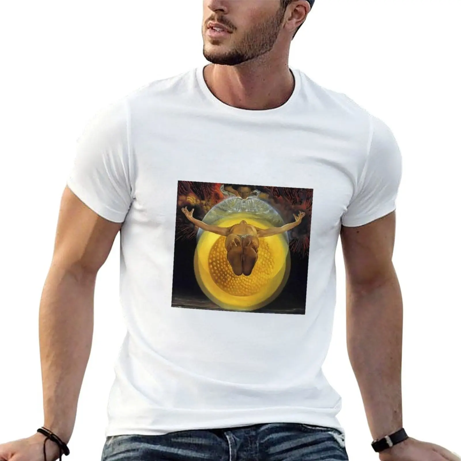 Salvador Dali Ascension of Christ from 1958. Image reproduction (poster) T-Shirt Large Size Soft Cotton T-Shirt