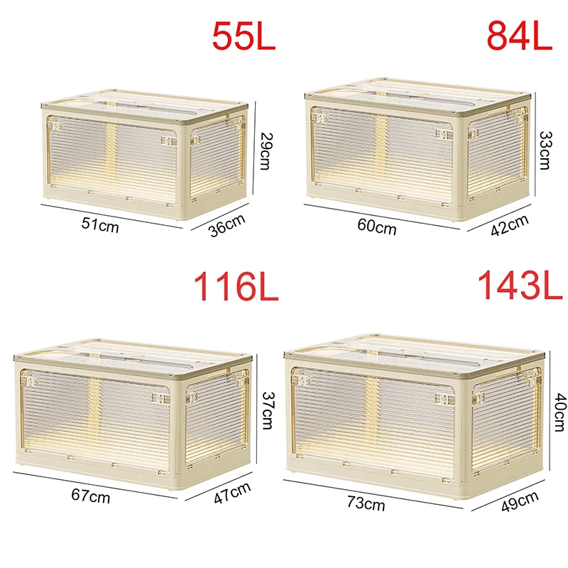 대용량 접이식 의류 보관함, 양면 핸드헬드 디자인, 책 담요 의류 정리함