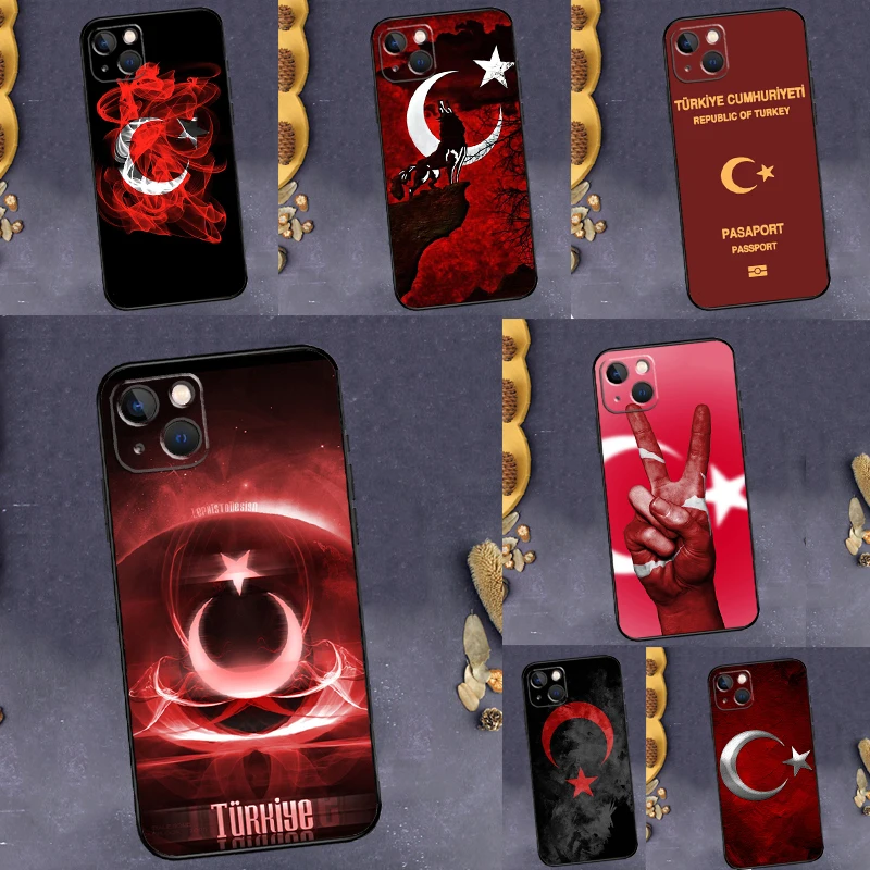 

Turkey Turkish Flag Case For Xiaomi Redmi Note 14 13 Pro 12 9 10 11 Pro 11S 12S Redmi 10C 12C 13C 14C Back Cover