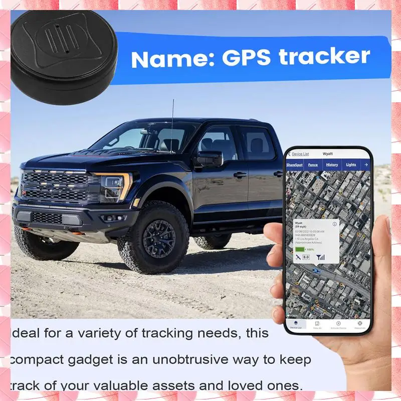 JAJA Mini Lokalizator GPS Magnetyczny Inteligentny Lokalizator Mini Urządzenie Śledzące Zwierzęta Pojazdy Lokalizator Zgubionych Zwierząt Portfel Zwierząt