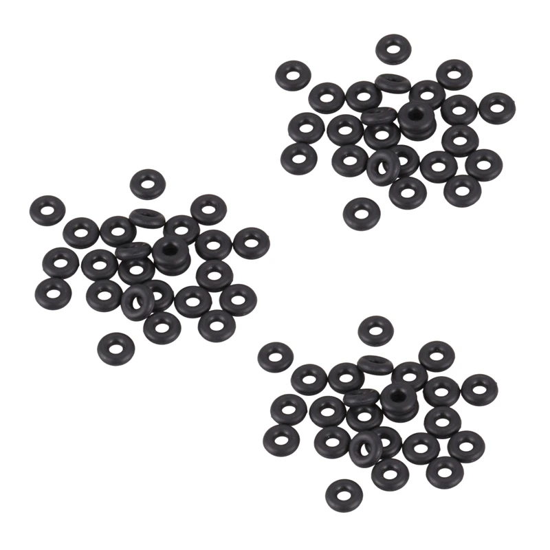 60Pieces 5.6 Mm Diameter 1.8 Mm Thickness Black Rubber O-Ring Oil Washers