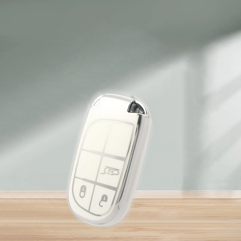 TPU Car Remote Key Cover Case Shell For Jeep Commander Grand WK2 KL BU MP For Dodge Chrysler 200 300C Protection Accessories