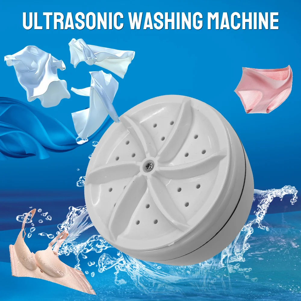 Mini Washer Rotating Turbine Socks for Travel Home Business Trip Multifunction Underpants USB Wash Dishes