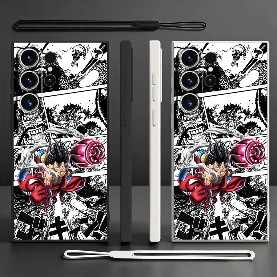One-Piece Luffy Phone Cover Case for Samsung Galaxy S26 S21 Plus S20 FE S22 S24 Ultra Note 20 10 Ultra S25 Edge S23