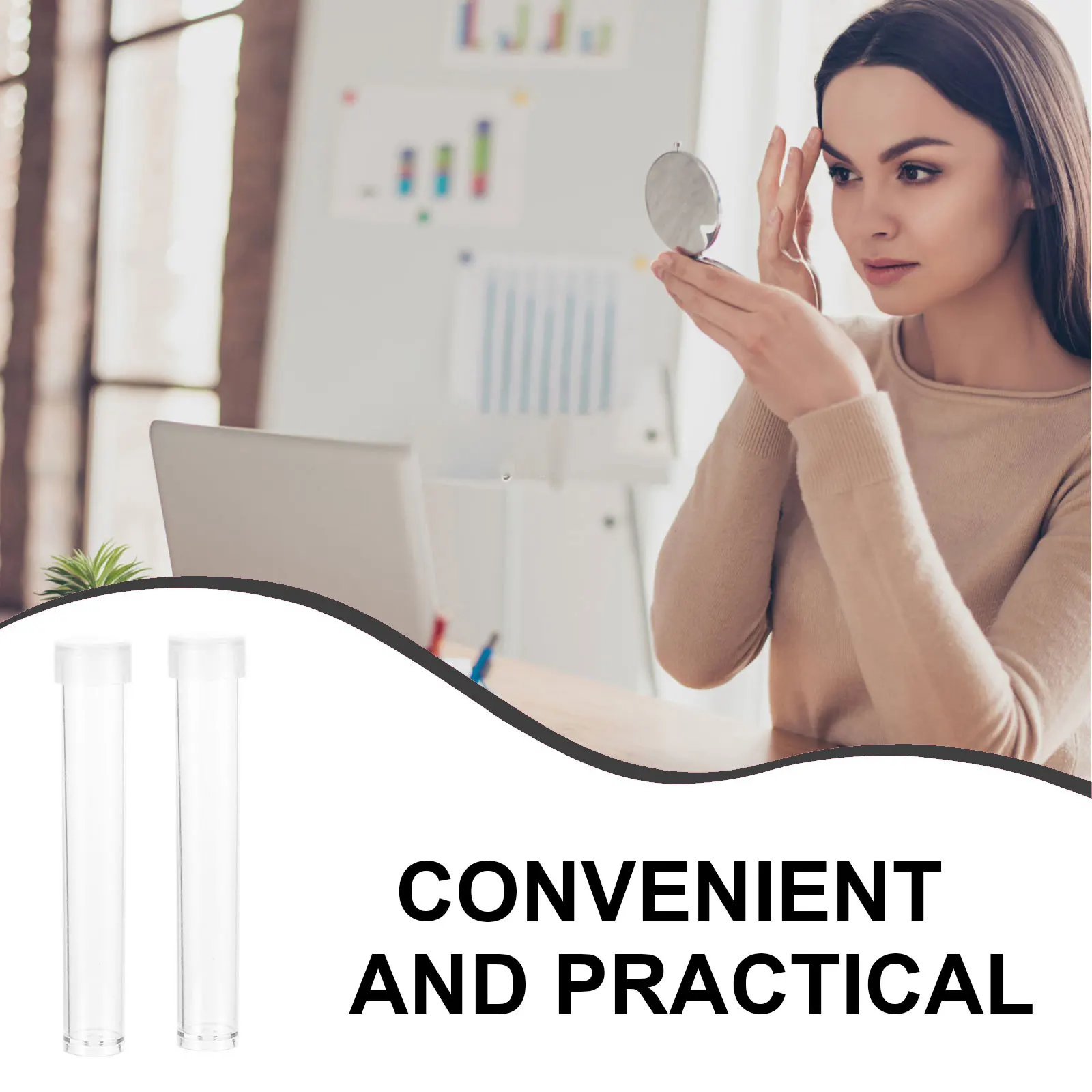 

Transparent Vial Test Tubes Clear Storage Containers for Lab Samples Gel Lotion Leakage Proof Travel Gifts