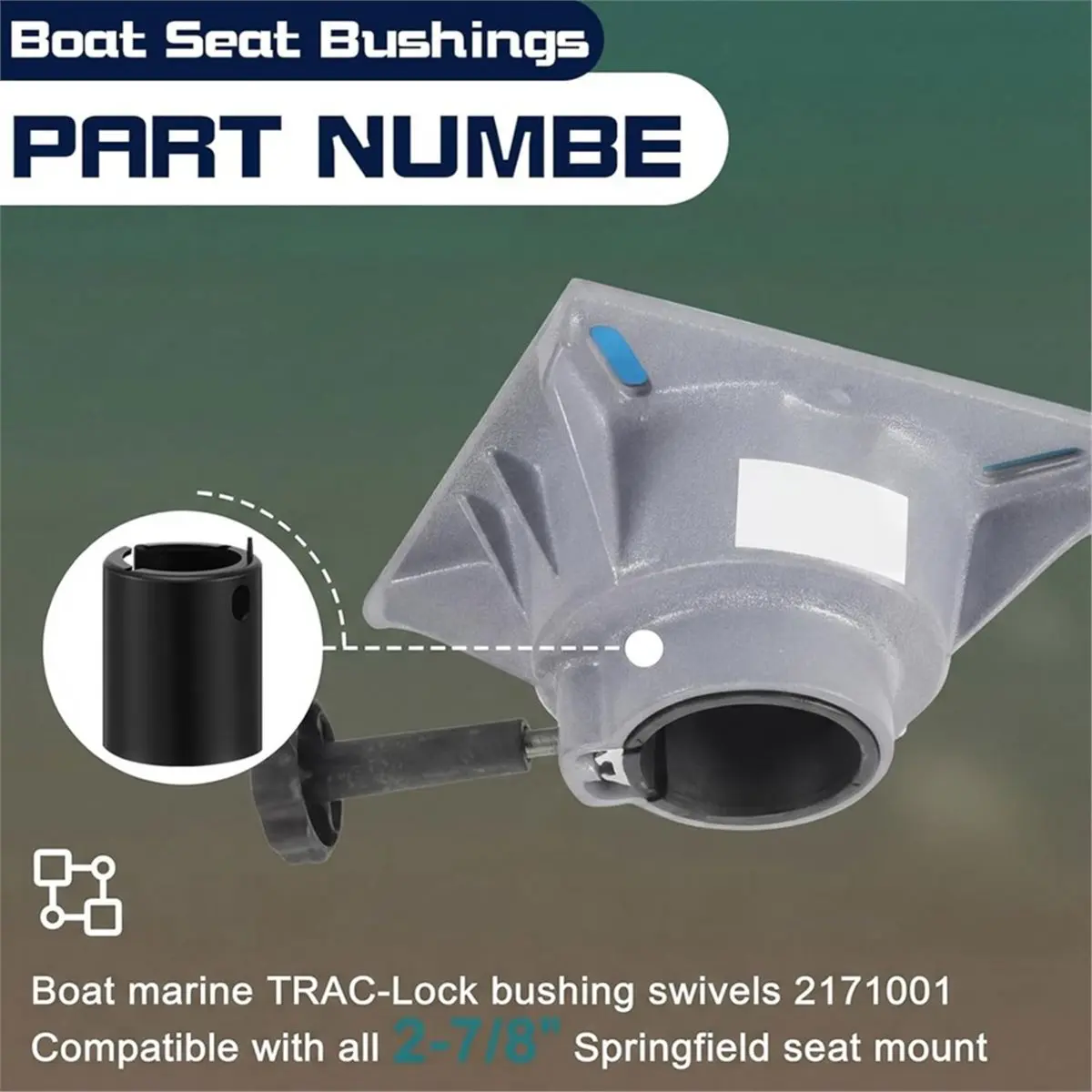 (A99Z) 4 Pack Boat Seat Swivel Bushings Boat Seat Swivel Sleeve Boat Seat Pedestal Bushing Marine Pedestal Post Sleeve