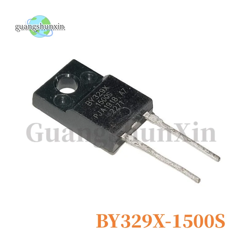 10PCS BY329X-1500S BY329X 6A1500V TO220F Ultra Fast Recovery Diode with Damping