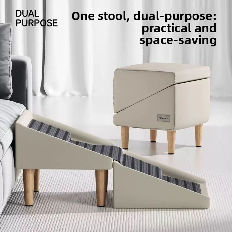 `Step Stools & Step Ladders Kitchen Furniture, Folding Pet Stairs for Small Dog, Climbing Slope for Sofa Bedside Use`