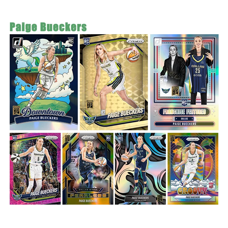 

Самодельные коллекционные карточки-игрушки WNBA Basketball Prizm и Donruss Series: Пейдж Буккерс, коллекция новичков, подарок