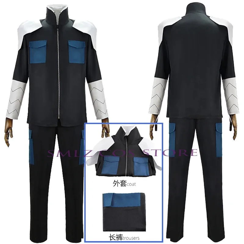 هوشينا سوشيرو كوسبلاي أنيمي مونستر رقم. 8 أزياء تنكرية لسراويل سوشيرو معطف شعر مستعار بدلة حفلة الهالوين للرجال