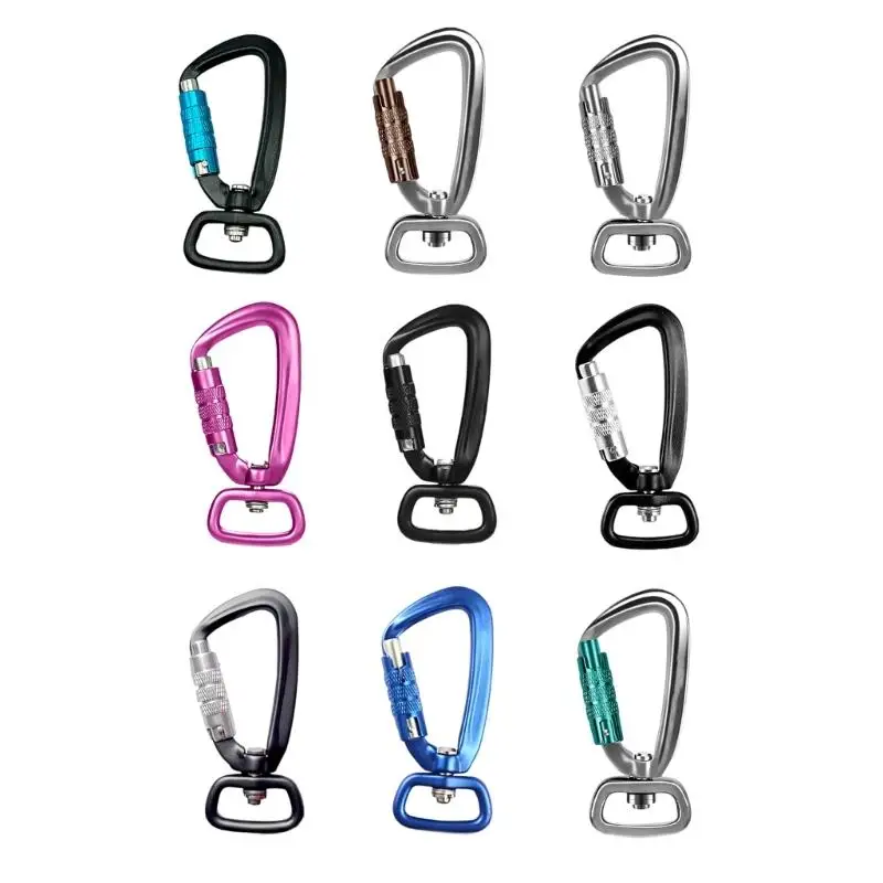 

652F 25mm Spring Carabiner For Climbing Hiking Bag Aluminum Alloy Gear