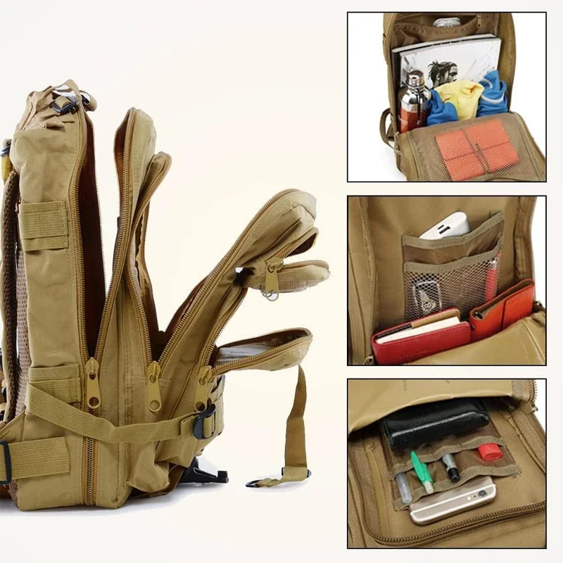 Outdoor Backpack Large 3 Day Rucksack Pack  Bug Out Bag Rucksack for Hiking Trekking Travel