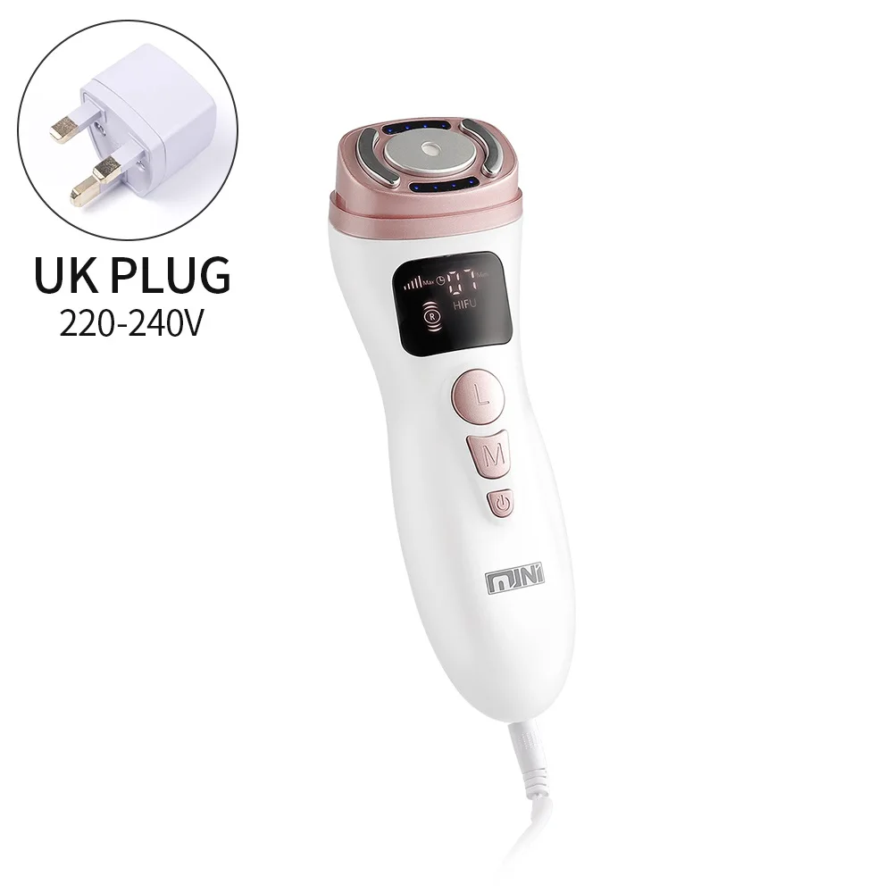 Mini HIFU Machine Ultrasone RF EMS HIFU Gezichtslifting Huidverstrakking Apparaat Gezicht Kin Nek Oog Anti Rimpel Massager Thuisgebruik