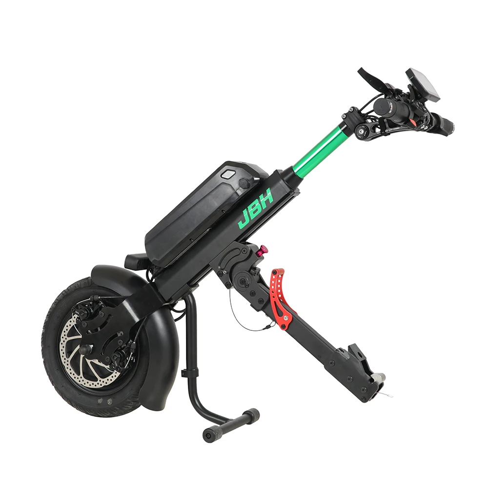 Coofull Electric Handcycle Wheelchair Attachment for Disabled People with Disc Brake and Lightweight Aluminum Alloy Frame view 2