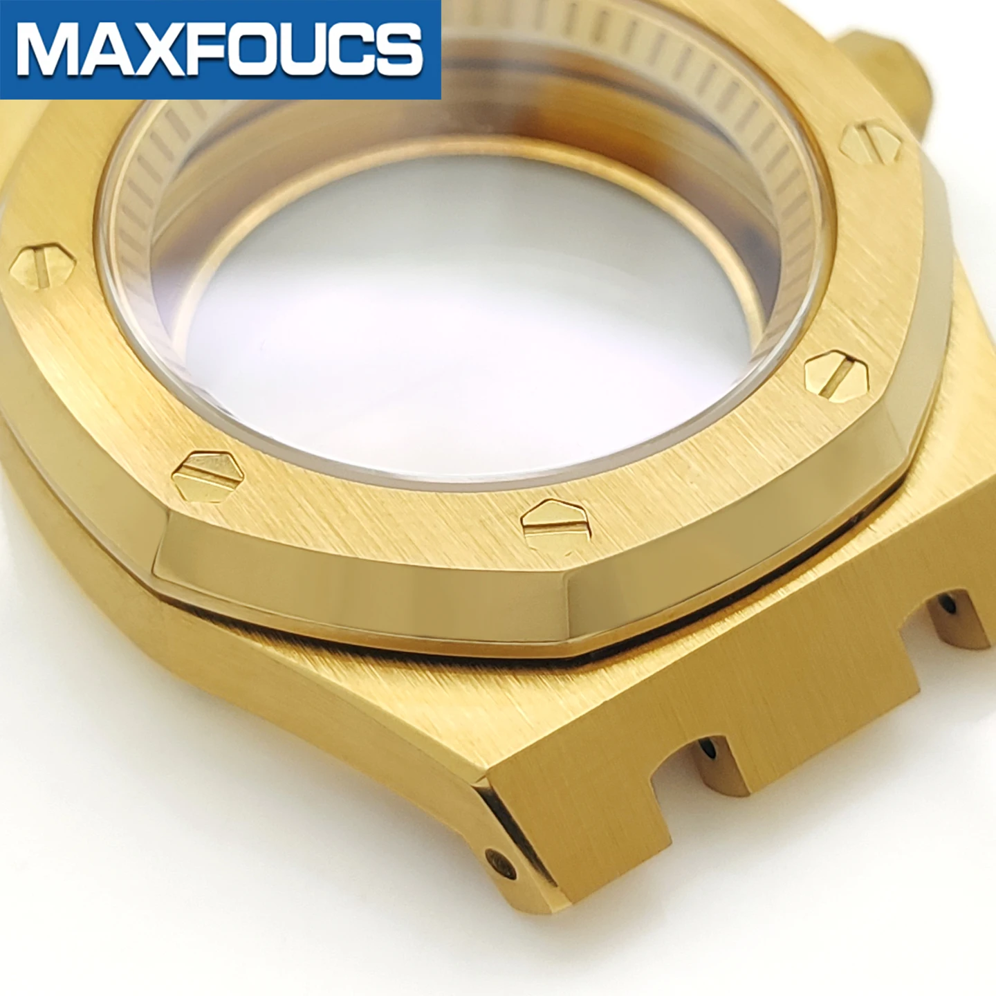A.P.Style Uhrengehäuse MOD SKX NH35 NH36 4R36 Edelstahl Krone Kapitelring Saphirglas Glänzend/Gebürstet Uhrengehäuse Kundenspezifische Teile – Detail 14