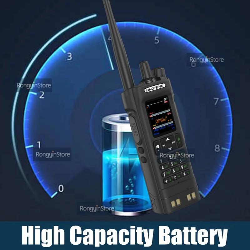 Baofeng Dm-32 DM32 Walkie Talkie DMR Радио GPS APRS Text Sms Aes256 10 Вт Dual Time Slot Tier 1+2 Зеленый/Черный Ham Radio дальнего действия