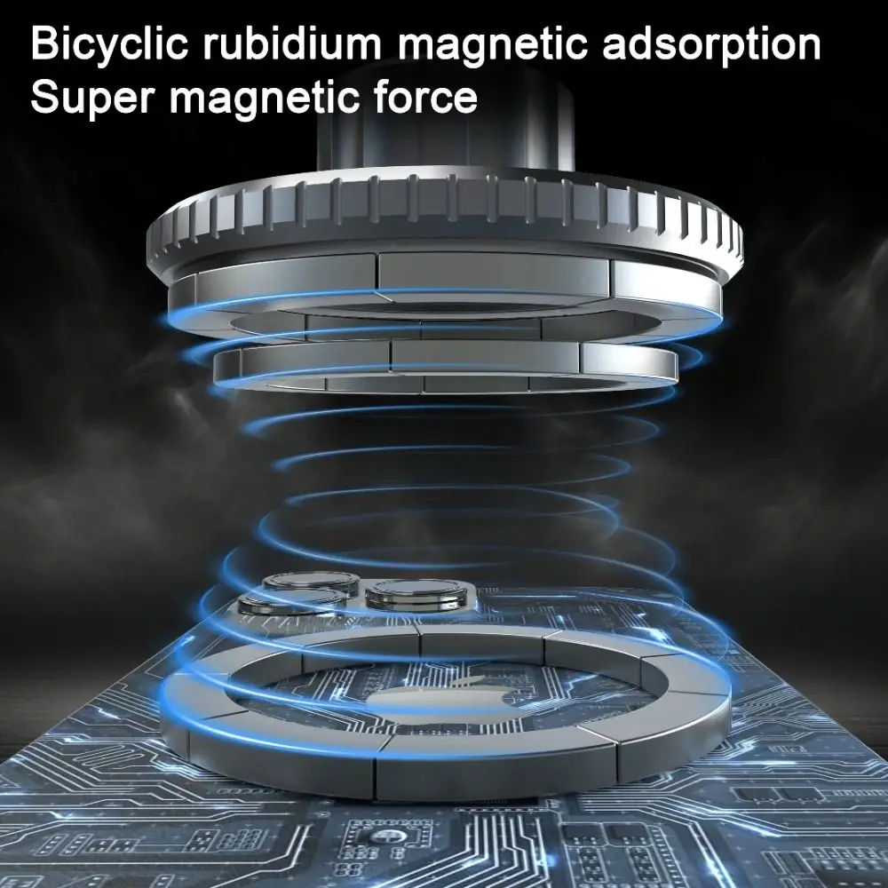 

Двусторонний магнитный кронштейн для телефона на присоске для спортзала, вращение на 360 градусов, складной тренировочный держатель для телефона для селфи, регулируемый портативный