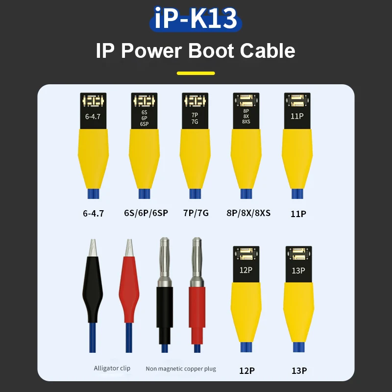 B&R IP-K13 IP Power boot Cable Power Supply Test Cable For Ip6G-13 Pro Max Battery-free BootMotherboard Boot Activation