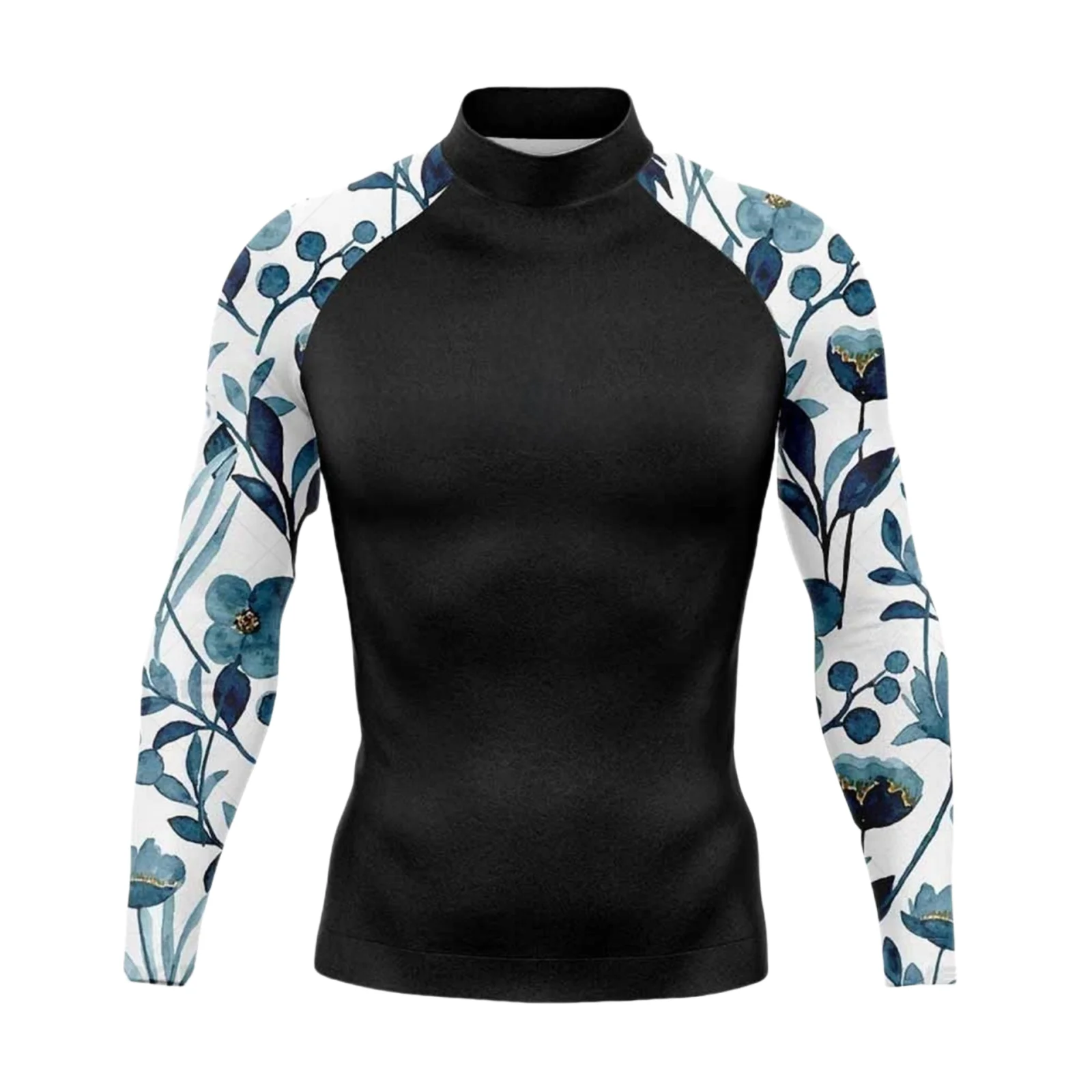 Male UV Protection Tights Rashguard Men Long Sleeve Swimsuit Swim Rash Guard Quick Dry Surf T Shirt Swimming Diving