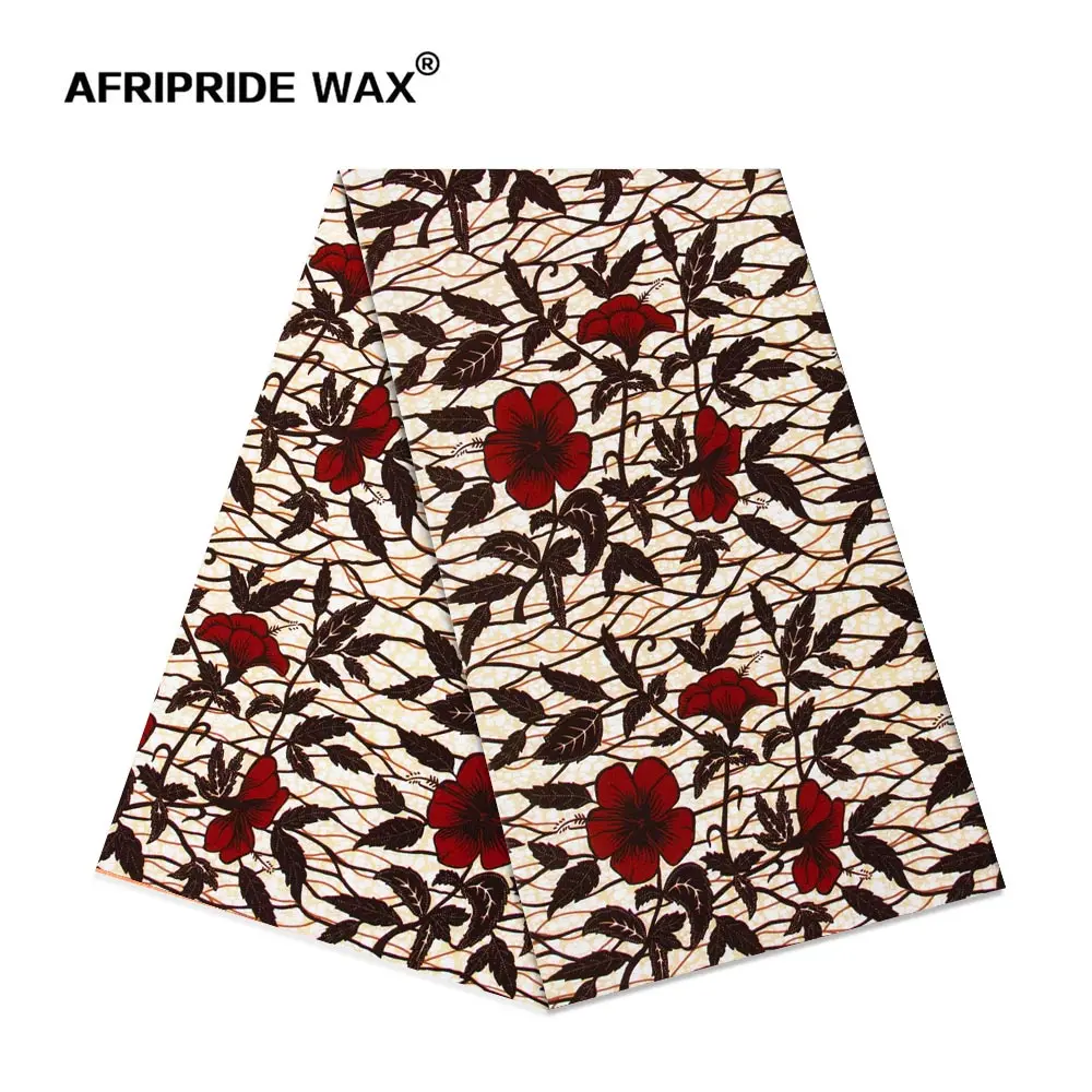 Traditional African National Style Clothing Fabric Ankara Pure Cotton Batik Printed Fabric High Quality Wholesale 807