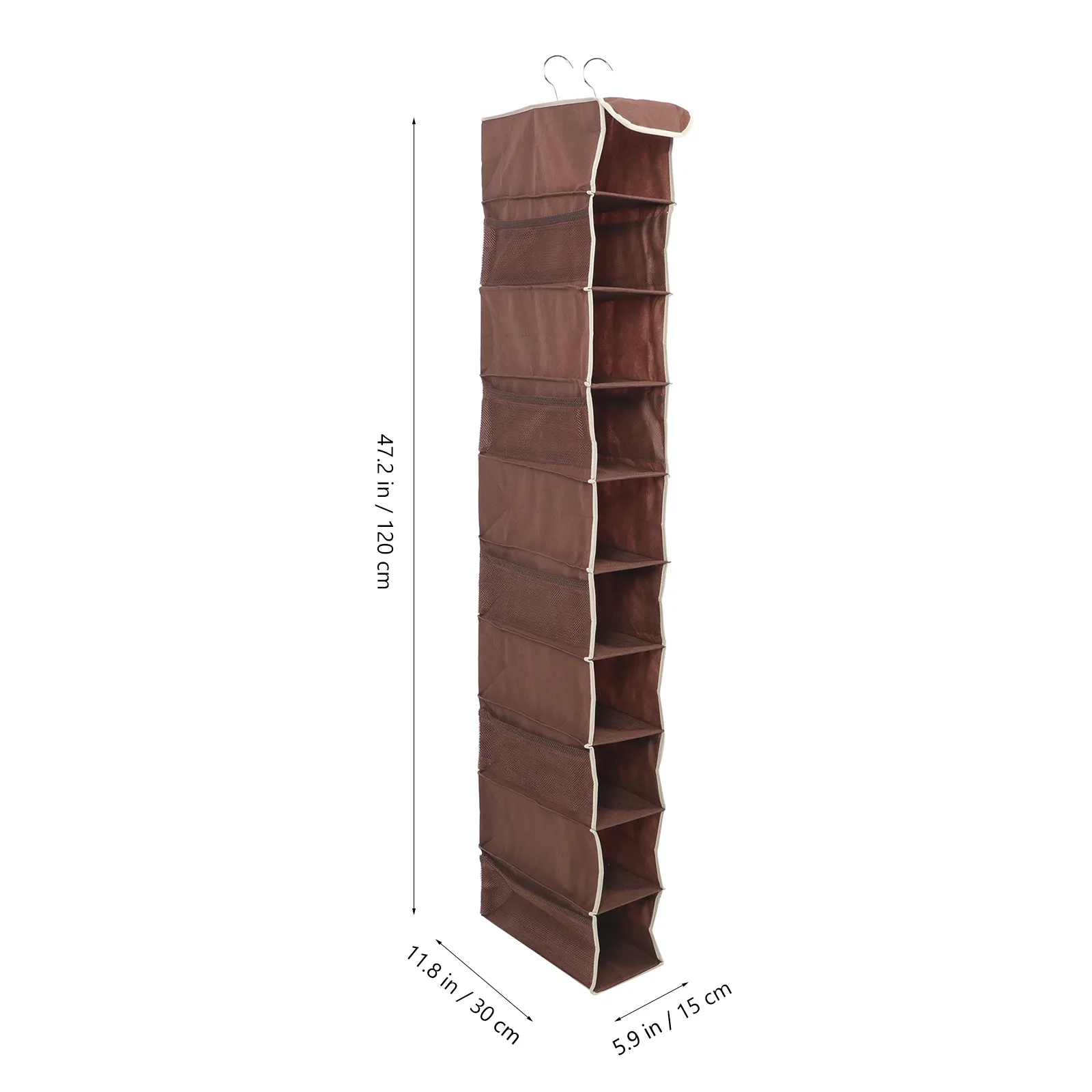 10-Layer Non-Woven Fabric Foldable Shoes Rack Space-Saving Compact Shoe Storage Organizer for Bedroom Living Room Wardrobe view 4