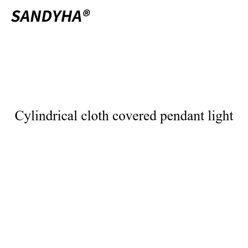 SANDYHA Stylish Retro Japanese Chandelier Pendant Light LED Fabric Lamp for Living Room Bedroom Restaurant Elegant Home Decor