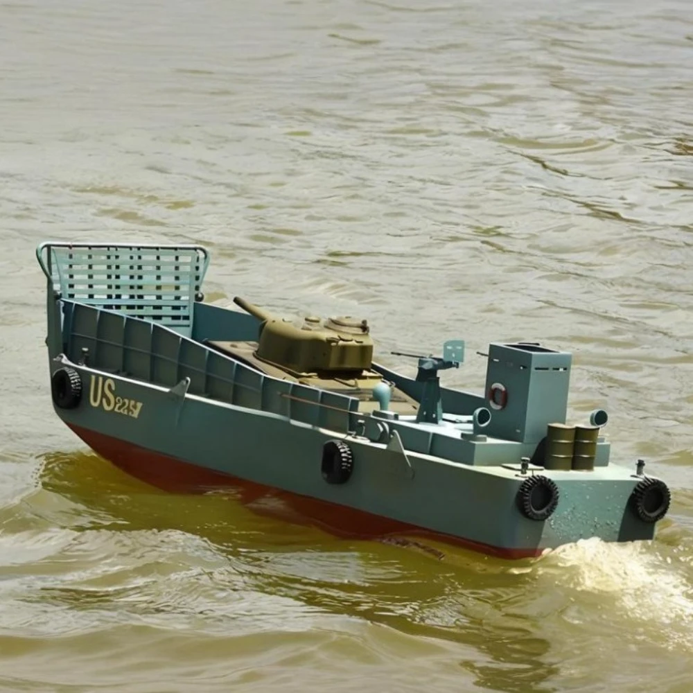 Weltkrieg II Allied LCM-3 1/16 RC Landing Craft RTR Version Fiberglas Kriegsschiff Modell Hohe Simulation Dynamische RC Boot Modell Spielzeug