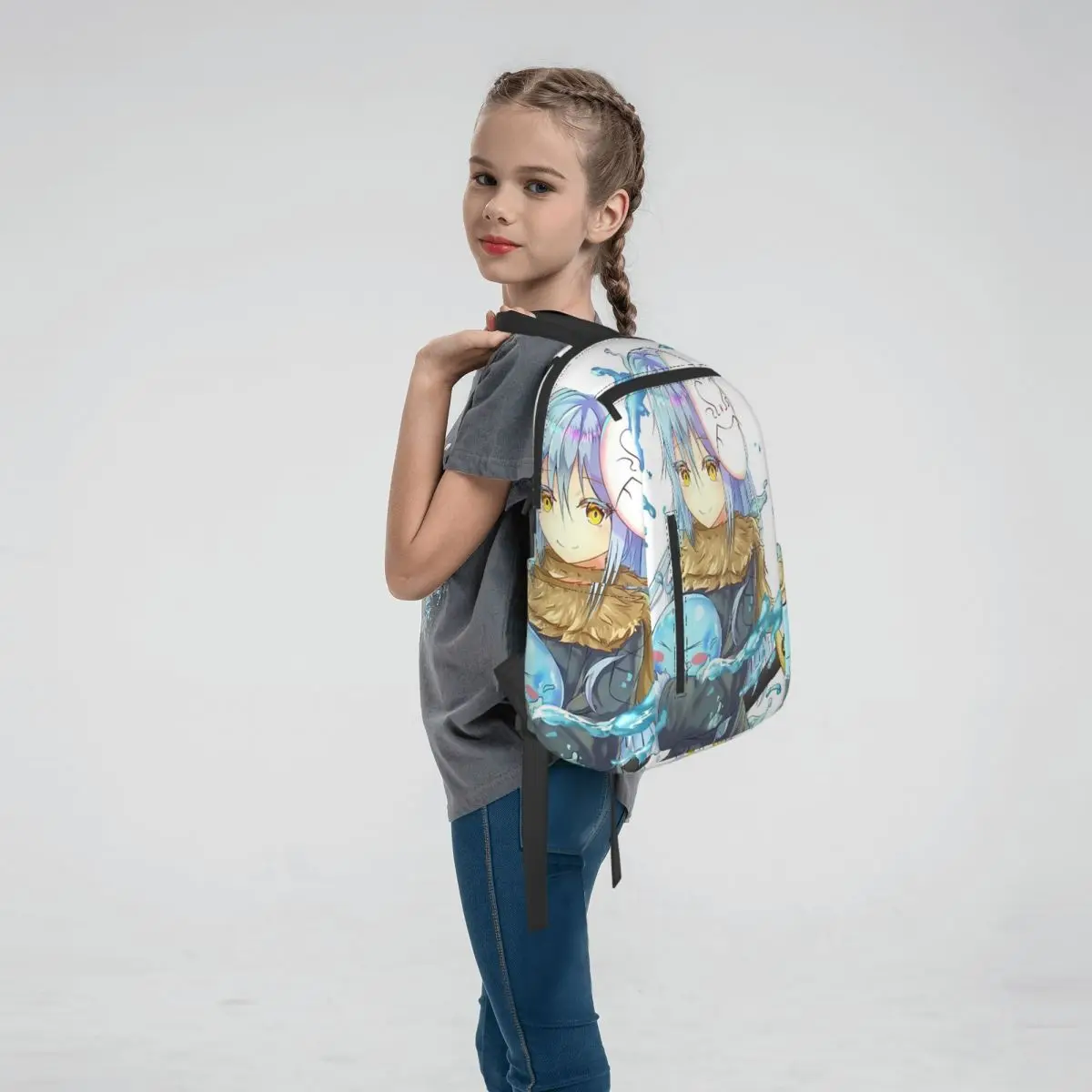 That Time I Got Reincarnated As A Slime Anime Backpack Daypack Boys Girls BookBag School Bag Shoulder Bags for Men Women
