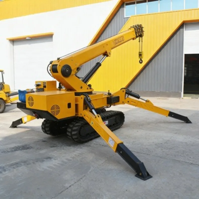 12 Ton Full-slewing Boom Type Small Crawler Crane Spider Crane